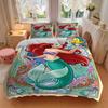 3pcs Princess Ariel Bedding Set - 1 Soft Quilt Cover + 2 Pillowcases, Machine Washable - Suitable for All Seasons, Perfect Gift for Family and Fr