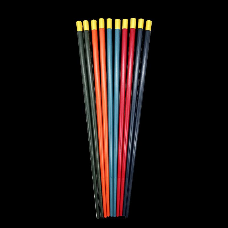 A-TIMES Groddy Dingfu Alloy Chopsticks - 10 Pairs