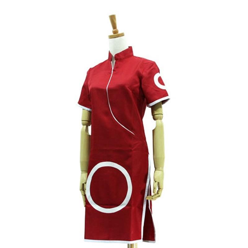 SCIONE Anime Cartoon Cosplay Haruno Sakura Cheongsam kjole kostyme 1. 2. generasjons klær komplett sett