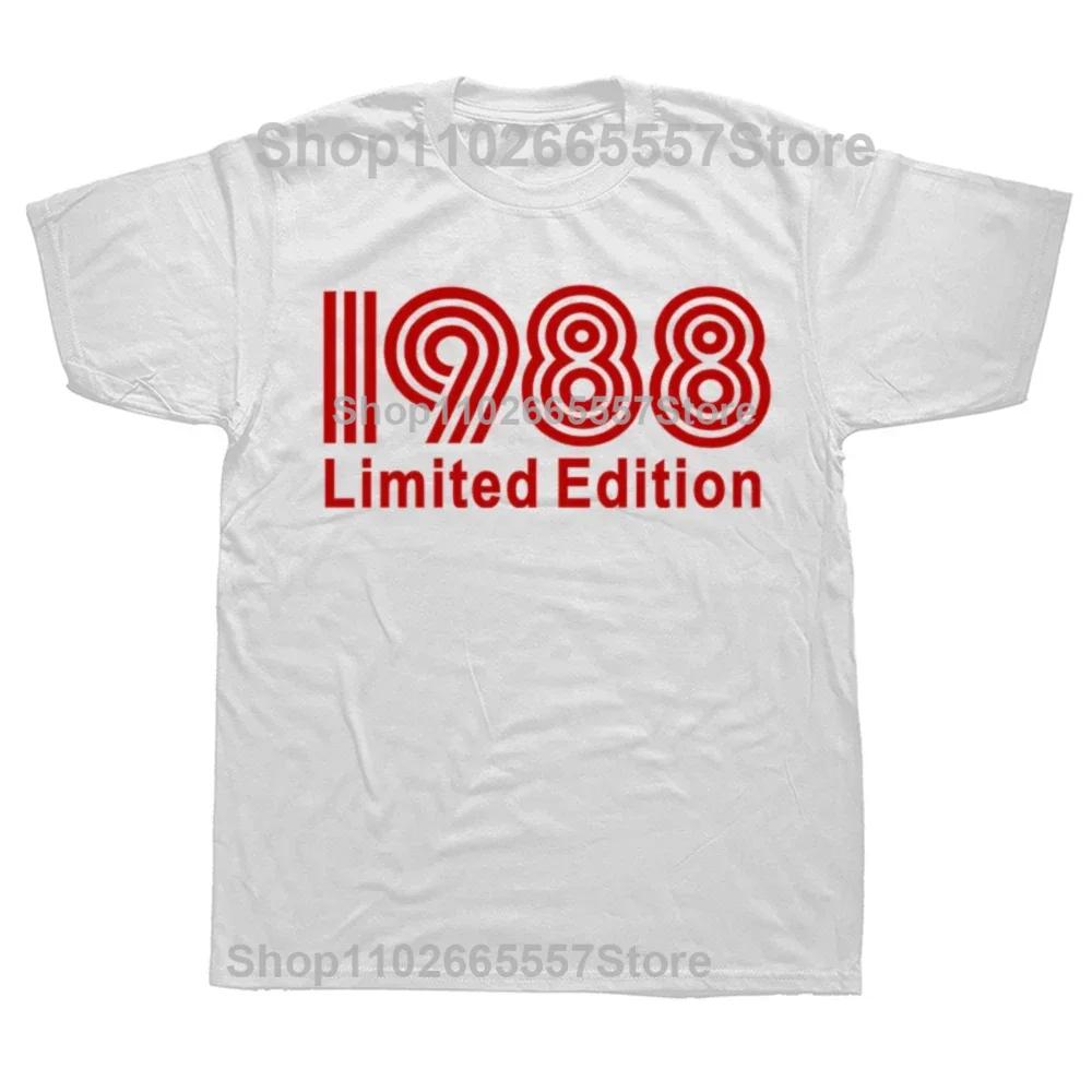 New Men Retro Cassette Vintage Made in 1988 T Shirt 37th 37 Years Old Birthday Party Gift Printed Casual Tee shirt Short Sleeve