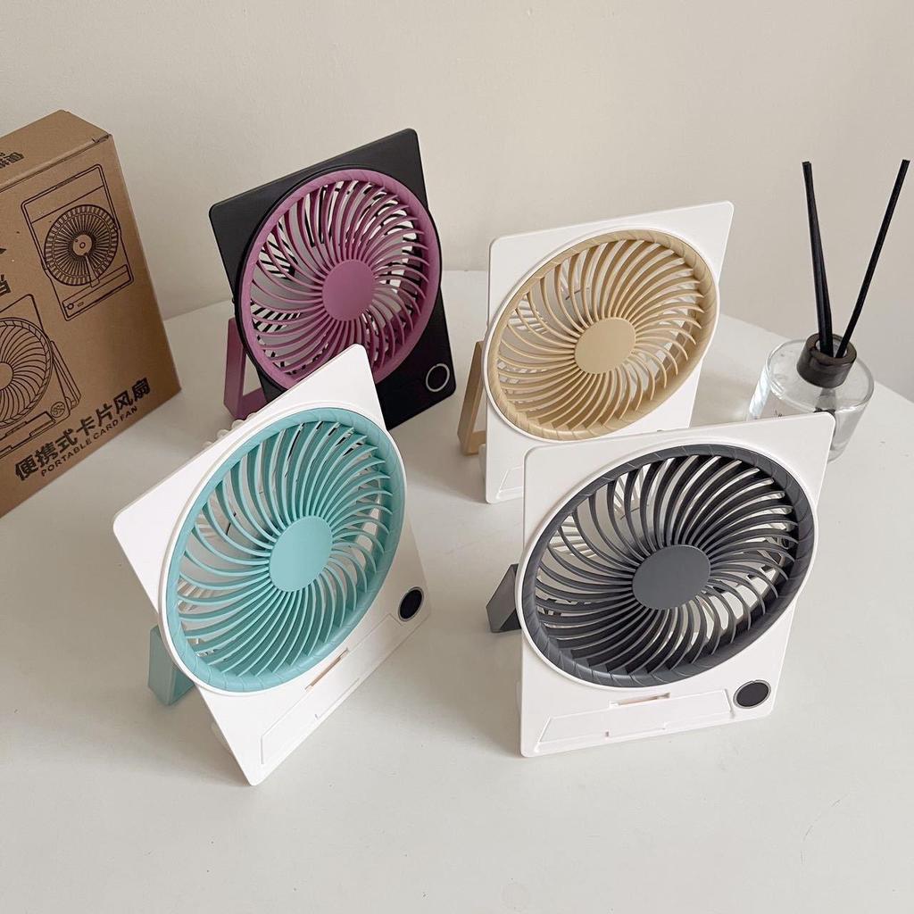 Portable Silent USB Mini Fan, Rechargeable with Strong Wind for Dorms