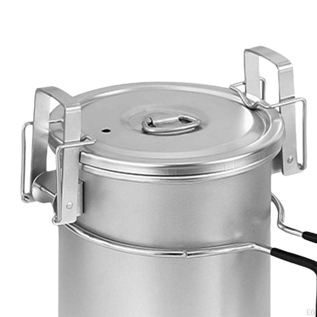 Camping Pot Boiling Lightweight Seafood Boil Utensils Campfire Cookware Steaming for