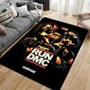 RUN DMC Hip Hop Style Carpet suitable as a non-slip mat for the living room or bedroom sofa