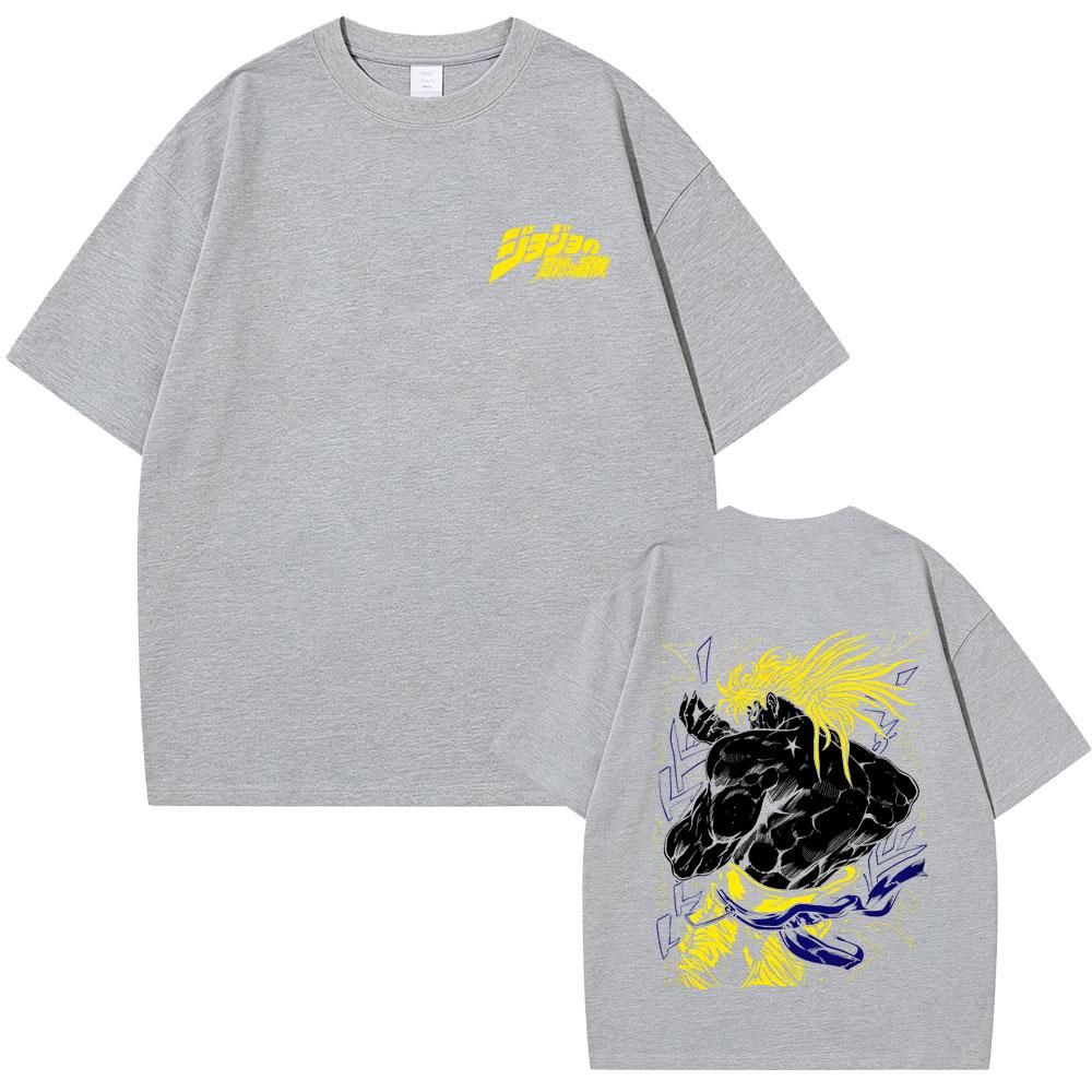 Anime Jojos Bizarre Adventure Dio Brando Graphic Tshirt Unisex Women Fashion Unisexga Oversized T Shirt Funny Japanese Streetwear