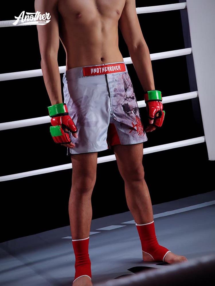 AN Nowe Uniseks Odporne na Rozdarcia Spodenki Treningowe MMA Jiu-Jitsu – Mikroelastyczne Spodnie do Walki