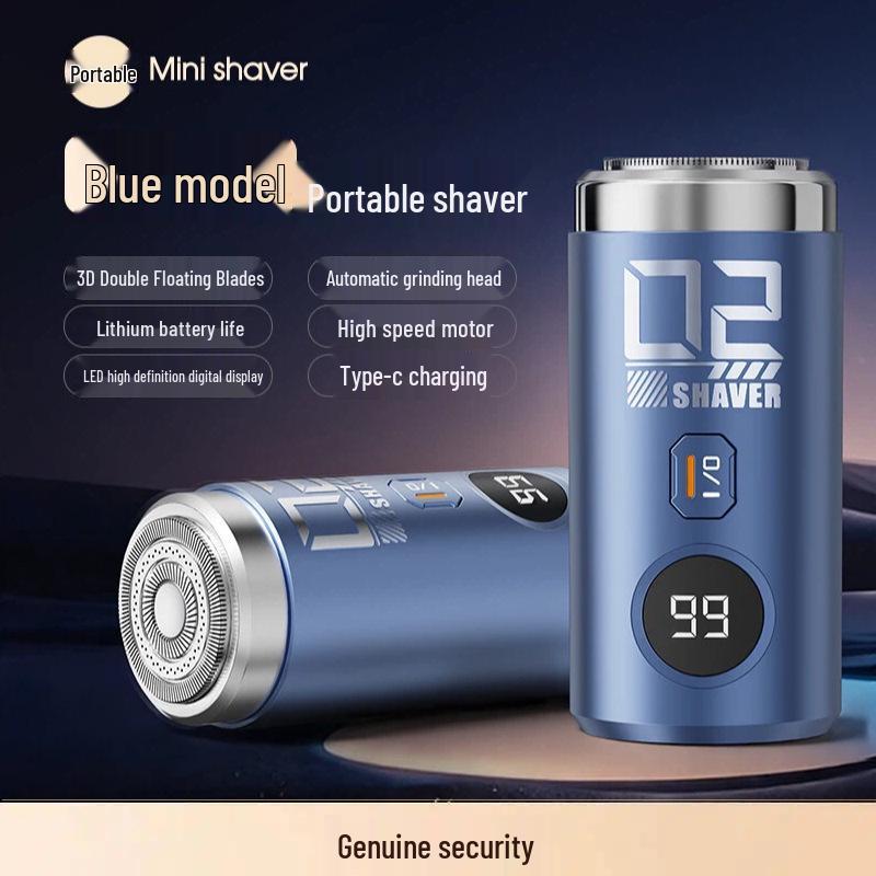 Compact Men's Electric Shaver - Full Body Washable, Super Clean, Portable for Travel