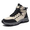 Men's Shoes Autumn New Sports Outdoor Casual Hiking Shoes Men's Thick-soled Wear-resistant Medium Tube Labor Insurance Shoes