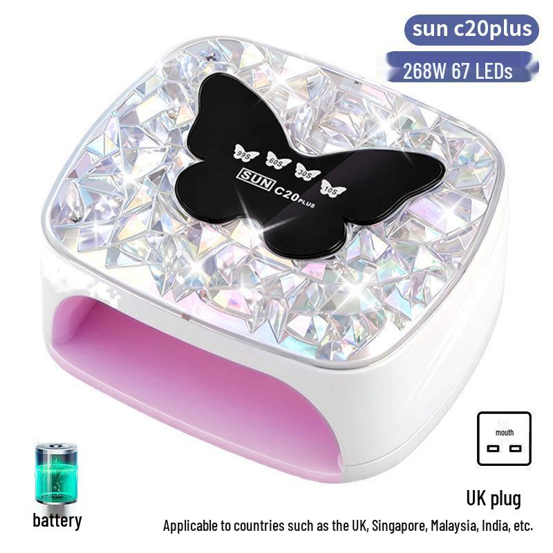 256W High Power UV/LED Dual Light Nail Curing Lamp