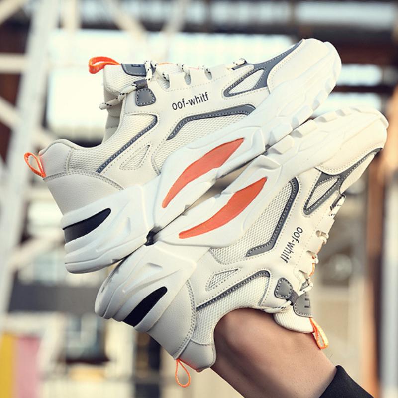 Fashion Men's Sneaker 2024 Spring Fashion Mesh Breathable Walking Shoes for Men Wild Platform New Versatile Running Shoe Tenis Masculino