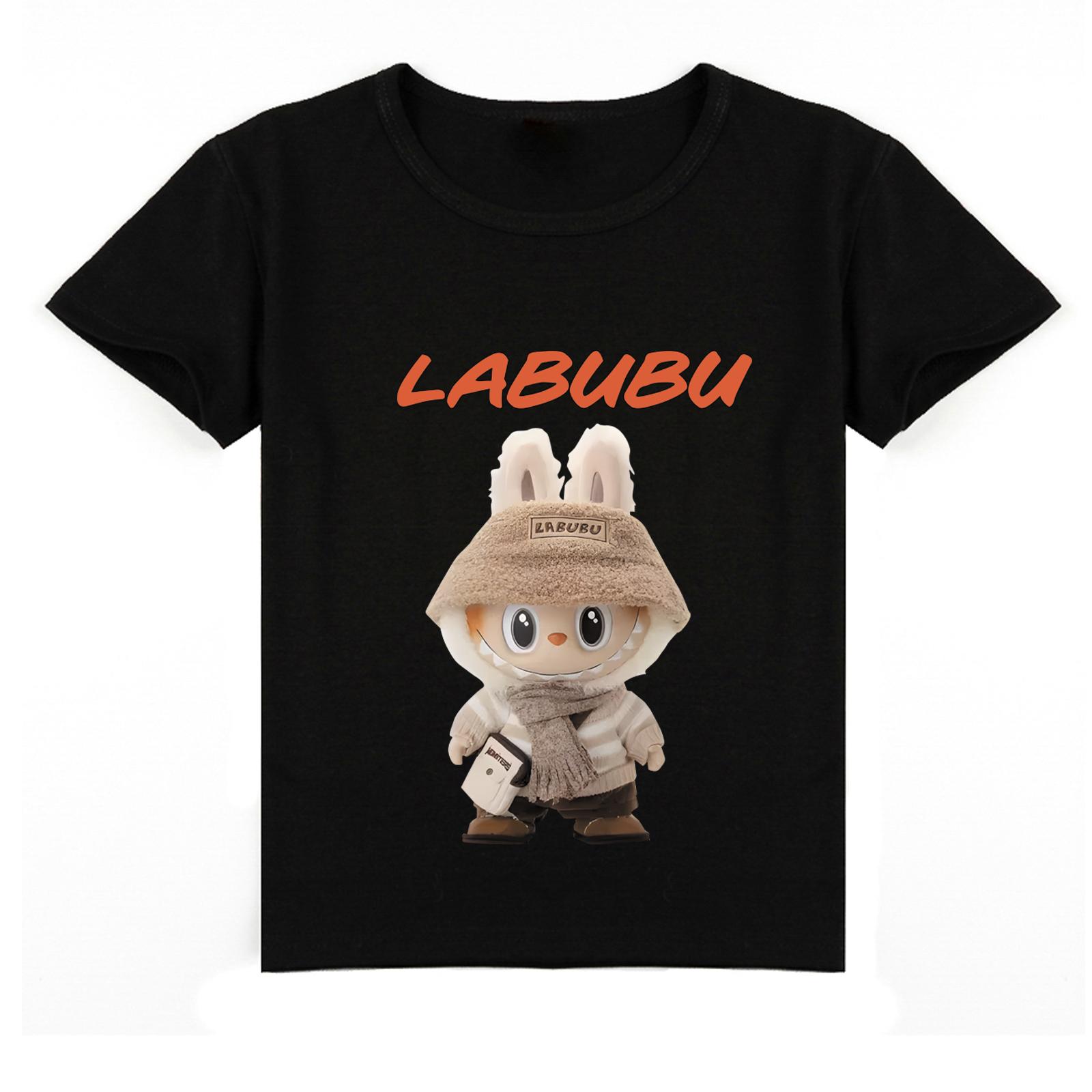 

Kids 2D Tee Labubu T-shirt Children short-sleeved 100 синій
