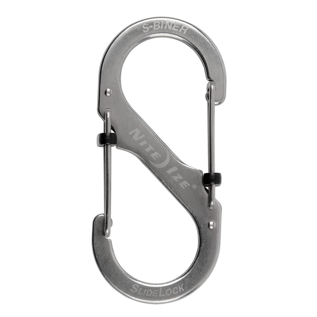 NITEIZE Esbiner Slide Lock Carabiner #4 Silver LSB4-11-R3 (Japanese Genuine