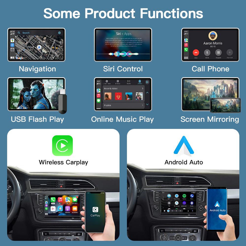 Wireless Carplay For VW Volkswagen Golf 7 Tiguan Lamando Magotan Phideon Teramont With MIB1/MIB2 Original Screen Upgrade Module