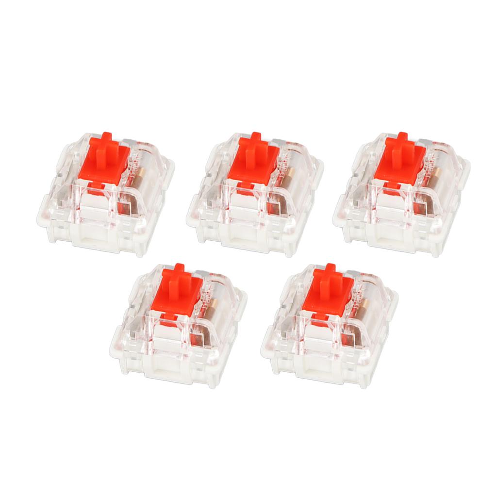 10Pcs Mechanical Keyboard Switch Red Switch Alloy Touch Spot Durable Keyboard Switches with Puller