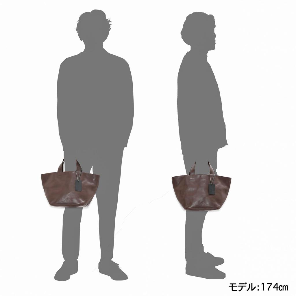 LEATHER CRAFT COMPANY Mini Sac Cabas, Cuir Italien, MINIMAL LMM-1006 (Marron clair)