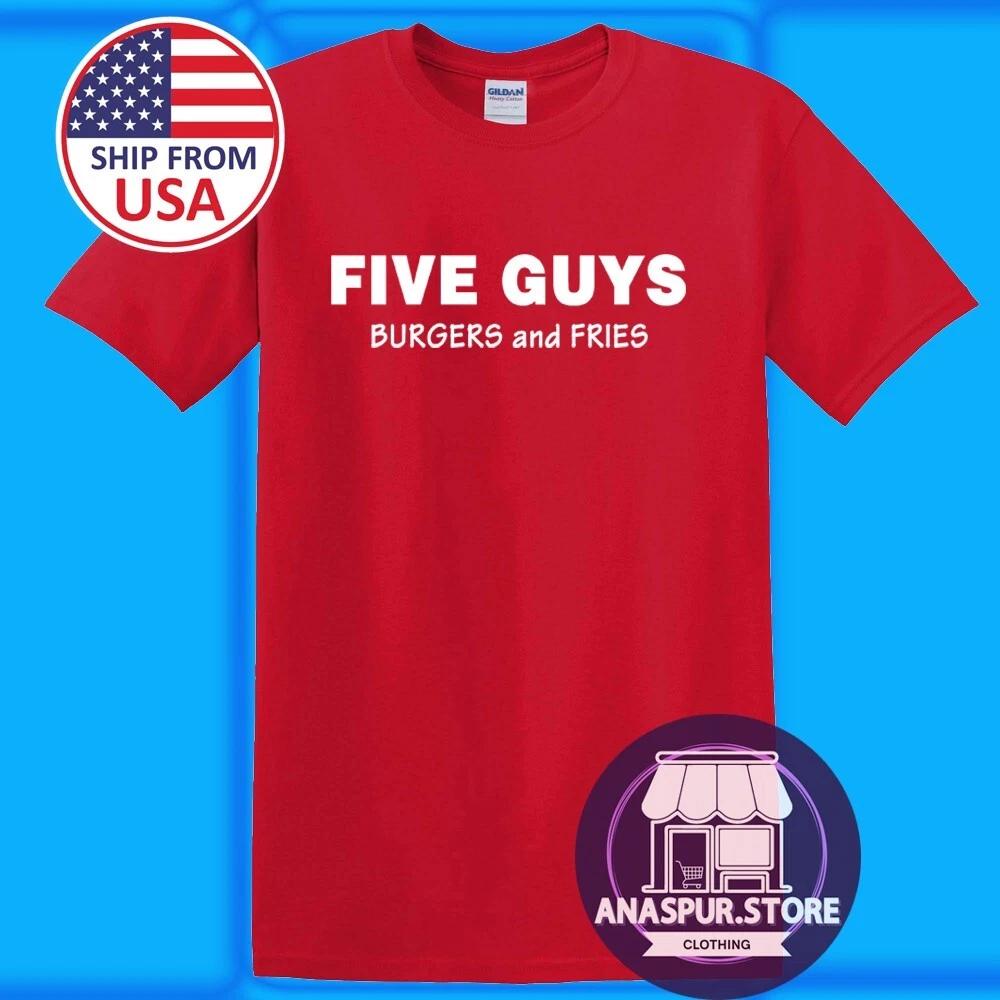 Five Guys Burgers Men s Black Blue Red Size S-5XL 2XL