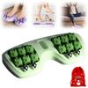Portable Double Foot Massage Roller with Acupressure Nodes for Plantar Fasciitis & Fatigue Relief – Compact Gift for Home/Office