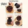 Non-toxic Food Storage Box 7 Hole Cherry Pitter, Multifunctional Fruit Coring Tool for Leak Proof Reusable Container Olive, Manual Press Remover,