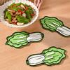 Pot Lid Holder Anti-Slip Slot Chinese Cabbage Shape Silicone Pot Lid Rack Chopping Board Storage Kitchen Organizer