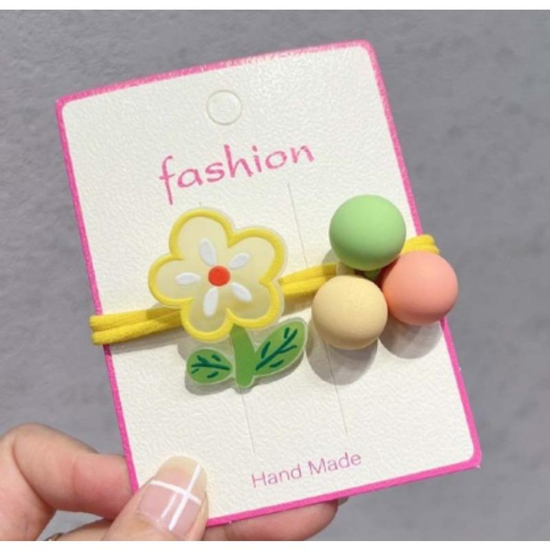 2pcs Elastic Hair Bands for Baby Girls Candy Color Hair Ring Hair Rope Children Headwear Kids Toddler Accessories