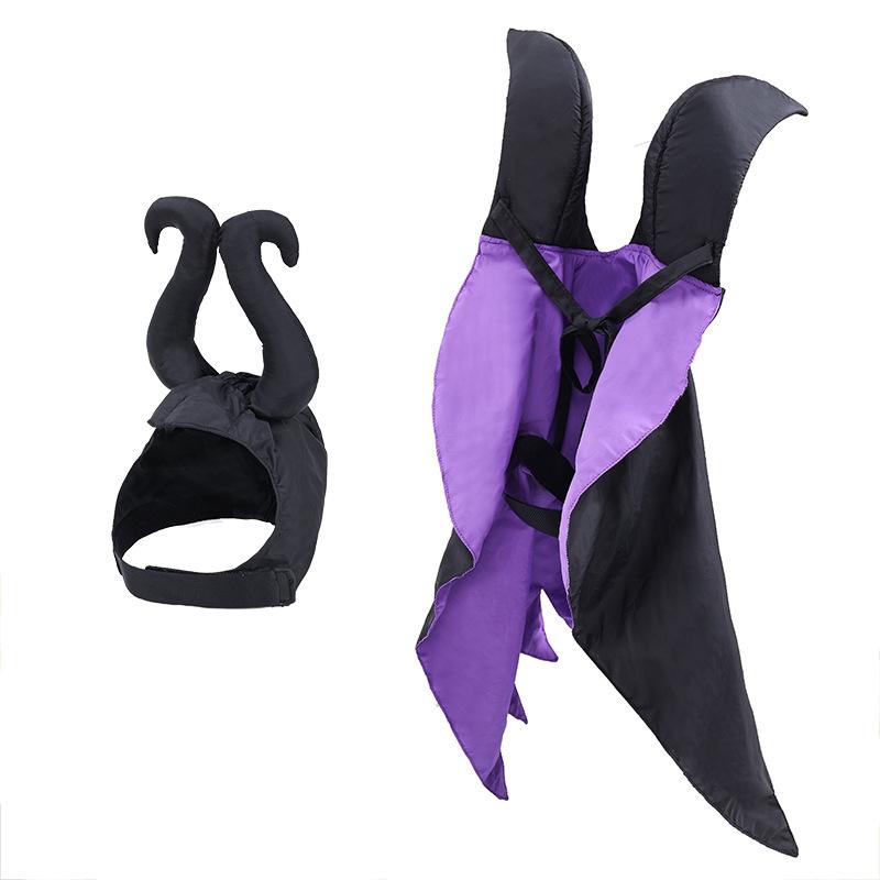 Pet Halloween Cloak Hat Witch Suit Cat Dog Transformer Costume Christmas Dress Up Pet Clothes