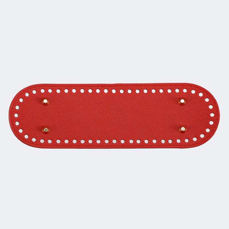 

Хёна Основа для плетеной сумки своими руками - 26x8см Кожаное дно для сумок ручной работы красный