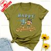 Happy Hanukkah Shirt Jewish Holiday Saying Religious for Printed Tshirt Tops Unisex High Quality Cotton Regular Short Sleeve