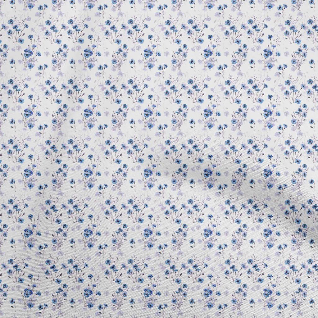 oneOone Cotton Flex Gray Fabric Floral Fabric For Sewing Printed Craft Fabric By The Yard 40 Inch