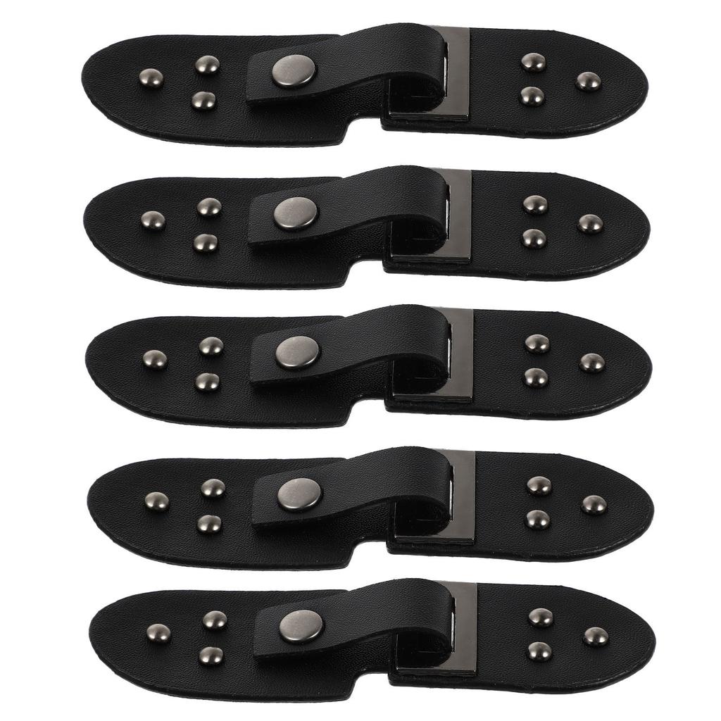 5 Paires Boucles à Bascule en PU Boutons de Fermeture pour Manteau Fermeture de Ceinture de Robe Boucles DIY Fermoirs à Bascule Boutons de Fermeture pour Manteau