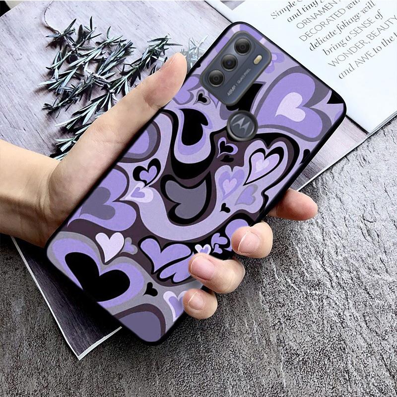 Latte Love Kaffe Hjerte Deksel for Motorola Moto Edge 20 Edge 20 Lite E7 Power E40 E20 One Action G10 G Play G22 G52 G60 E32 G8