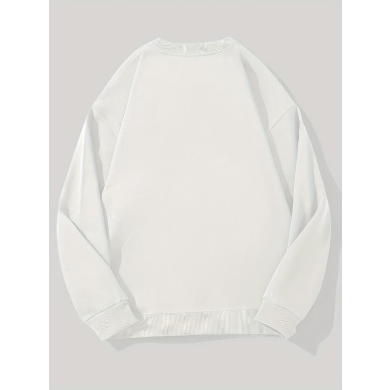 Herren lässiges Rundhals-Sweatshirt mit The Backrooms Design.