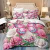 Beautiful Butterfly Bedding Set 3D Printed Duvet Cover Set For Girls Bedroom Decor Soft Single Twin Double Queen Size Bed Set