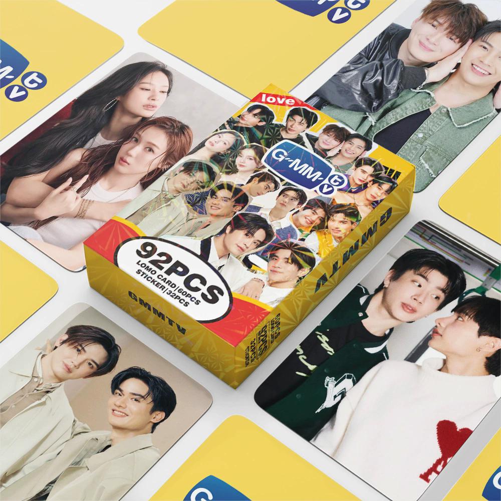 

92 шт./Набор Сериалы GMMTV Лазерные Карточки Ломо OffGun EarthMix JoongDunk HD Фотокарточки Со Стикерсами Подарок для Фанатов