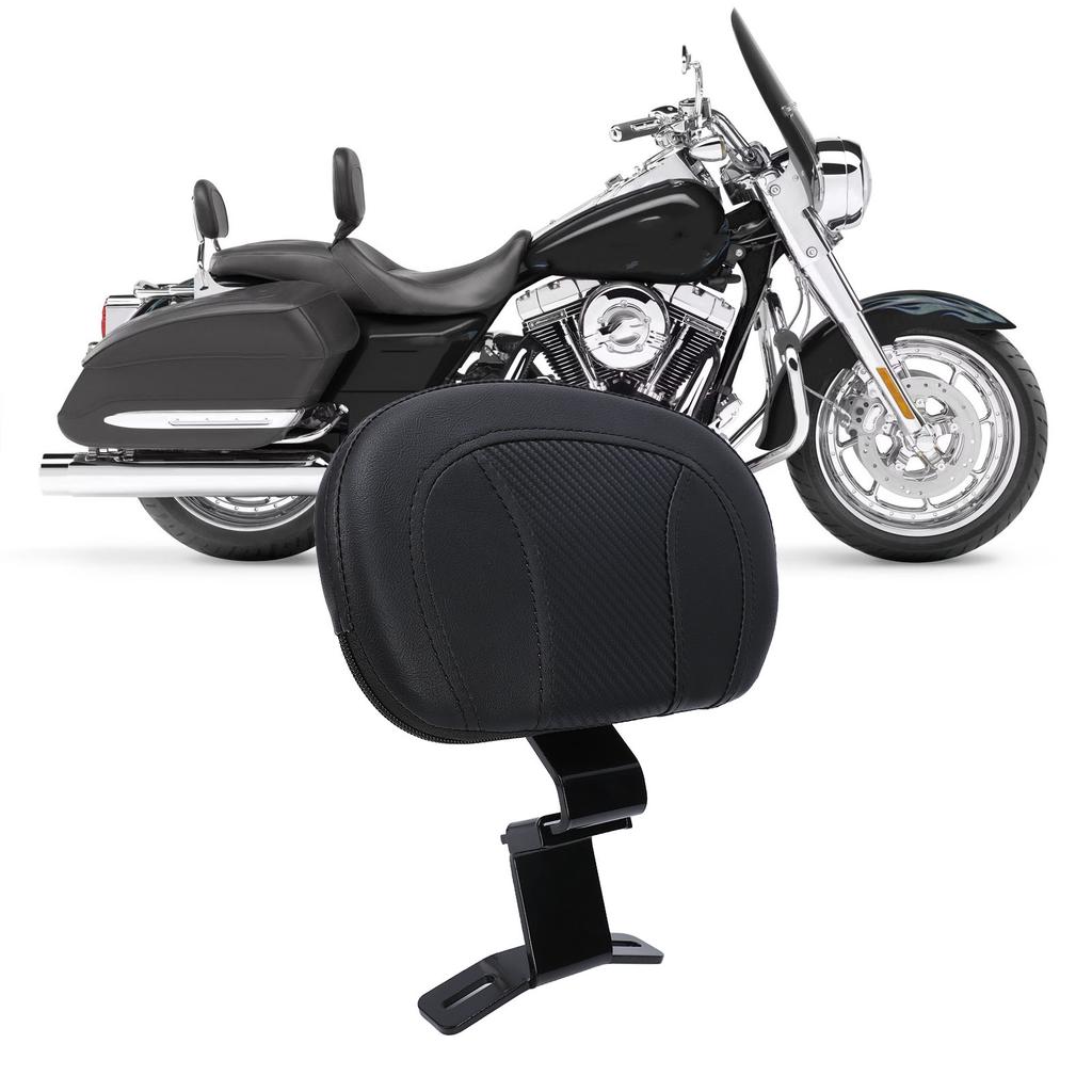 Motorcycle Driver Seat Backrest Replacement For Touring Electra Glide 2009- Extra Support Adjustable Rider Back Rest
