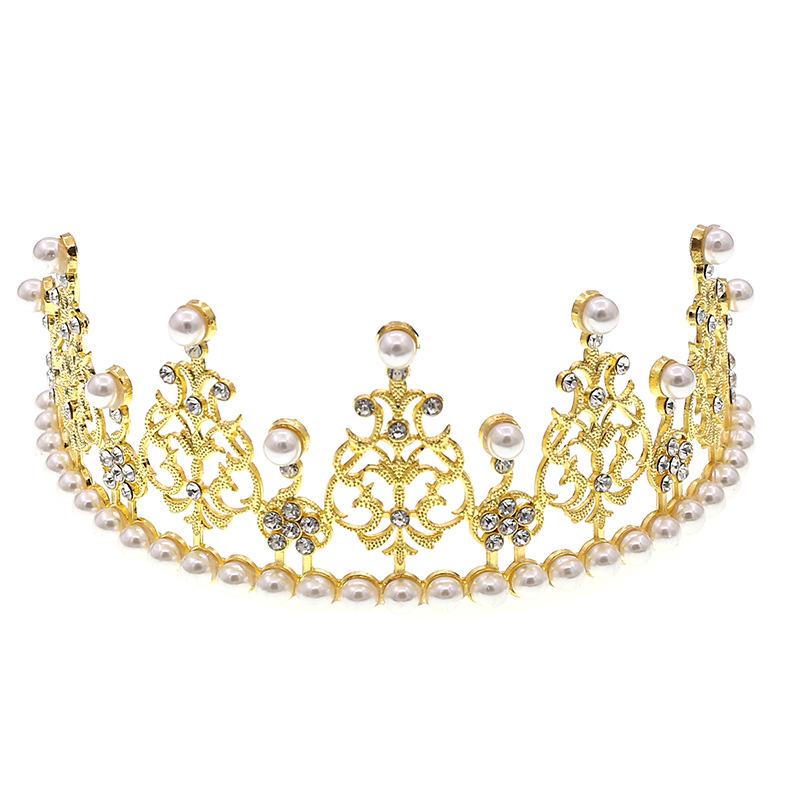 Koreanischer Brautschmuck Kinderkrone Highlight Perle Kuchenkrone Backdekoration Kopfschmuck