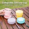180ml Mini Silicone Cup with Strap Portable Pocket Cup Collapsible Travel Cup  Daily Commute