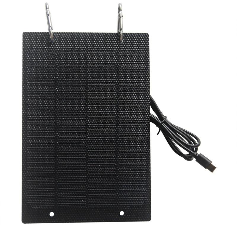 Solar Panel for Security Camera 5V 5W Solar Panel Battery Camera Solar Panel Weatherproof Electronic Supply