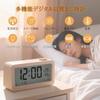 Kooco Radio Clock Desk Digital Alarm 12 24 Hour Week Date Temperaturehumidity Display Large Character Snooze Visible Night Multifunctional Easy Set