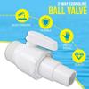 2-Way Pool Pump Valve Ball Valve 1.5 - 1.25in Pool Filter Stop Connector Maximum 50 PSI Pressure Rating for Above Ground Pool