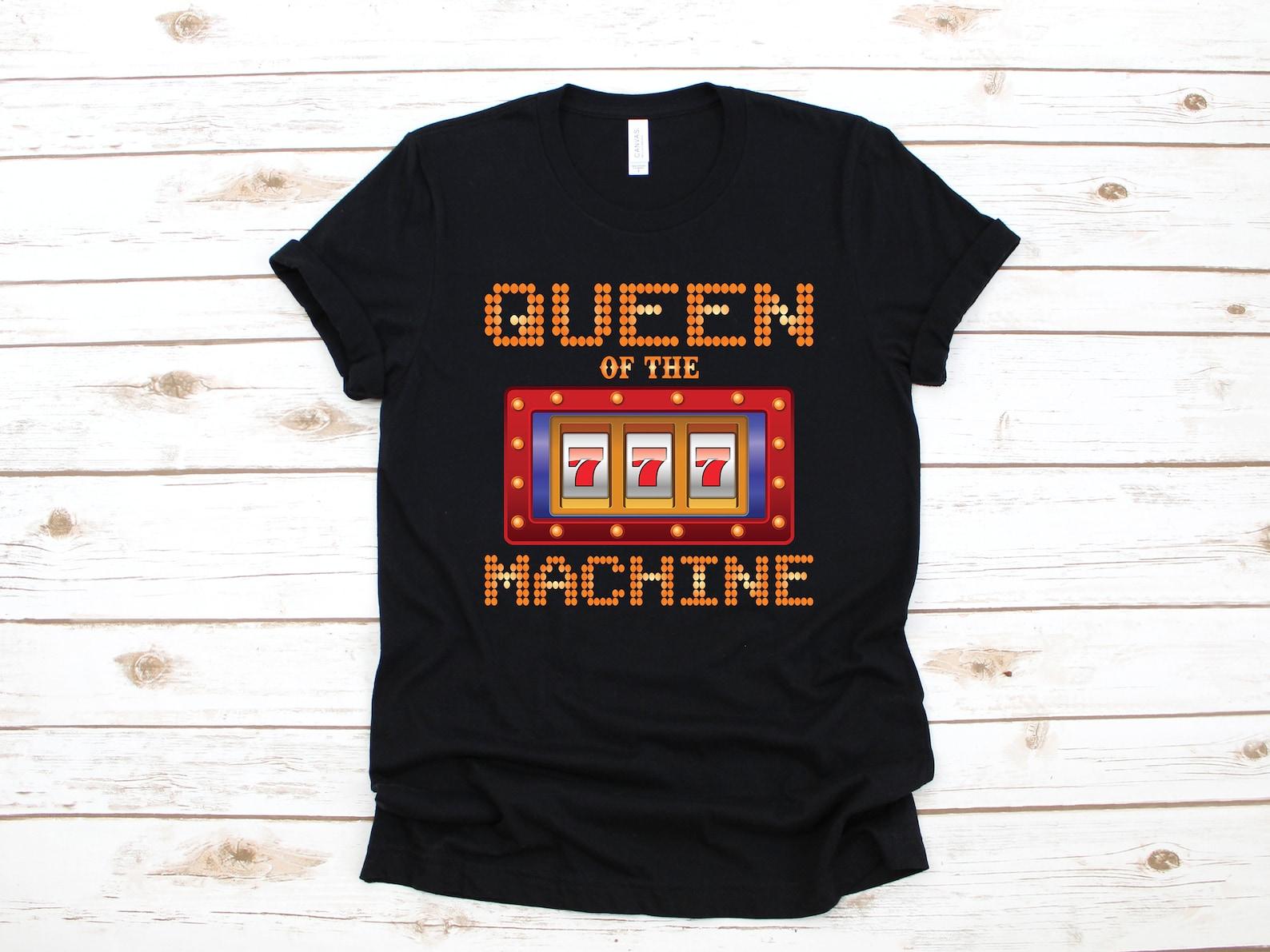 Queen Of The Slot Machine T-Shirt, Funny Casino Tank Top, Gambling T-shirt, Gambler T-shirt, Mom Slots PlayerT-shirt, Apparel Gift S