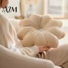 Decorative Pillows for Birthday Gifts Flower Throw Pillow, 18 Inch Floral Cushion, Velvet Round Cushion Chair Pillow with Rhinestone Accent Sofa Couch