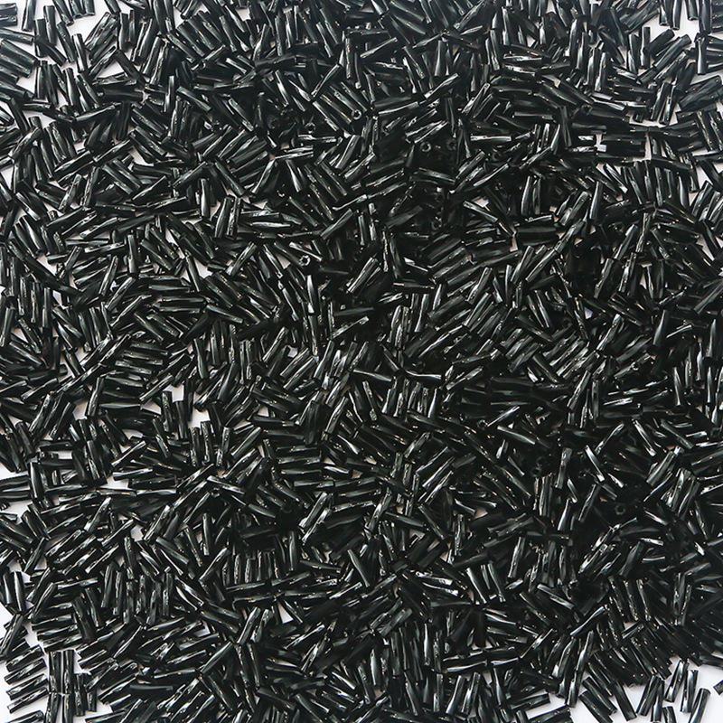 

Посеребренные стеклянные рисовые бусины - трубчатые, россыпью для самодельных украшений и шитья 2x6mm, Hole: 0.8mm, 10g/pack