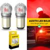 AUXITO 7528 1157 LED Side Reverse Brake Turn Signal Light Marker Bright Bulb RED