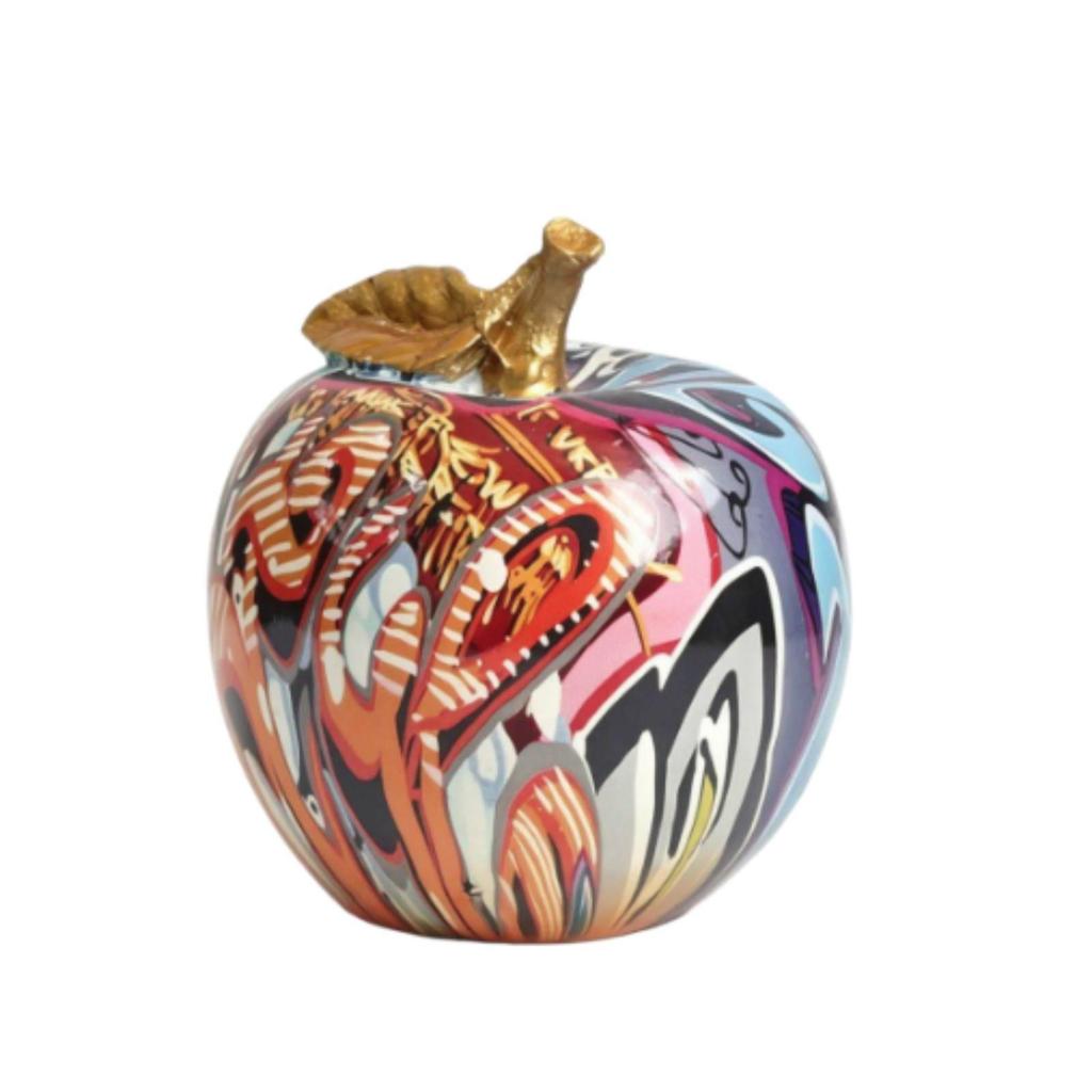 Fruit Figurine Graffiti Resin Colorful Decor for Art Lovers, Living Room,