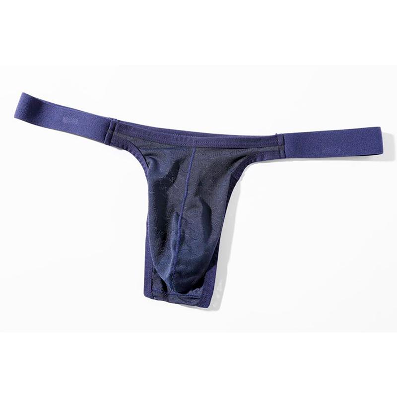 1Pc Men T-back G-string Panties Underwear Sexy Nylon Briefs Low-rise Pouch Bikinis Thongs