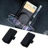 DURASIKO Car Eyeglasses Holder with Pen Car Sun Visor Small Car Eyeglasses Easy To Convenient Storage Clip for and Black Holder, Pocket, Clip,