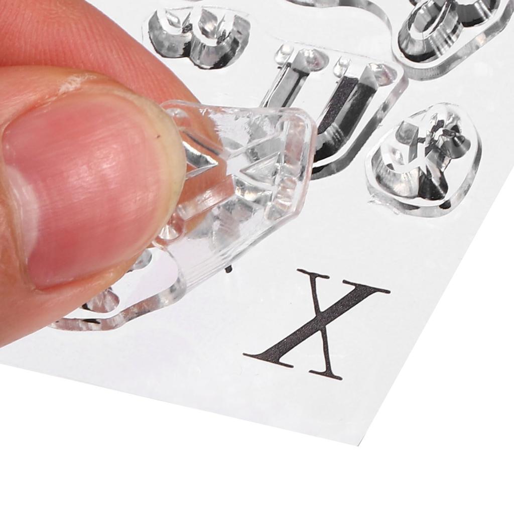 PATIKIL Clear Silicone 1 Uppercase and Lowercase Clear Stamps for Card DIY Album Clear Stamp, Piece, T1661, Letters, Making, Decorating, Scrapbooking,