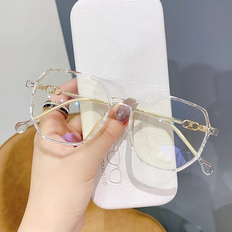 Round Fashionable Frame Computer Anti Radiation Anti Blue Light Glasses Light Weight Eyeglass