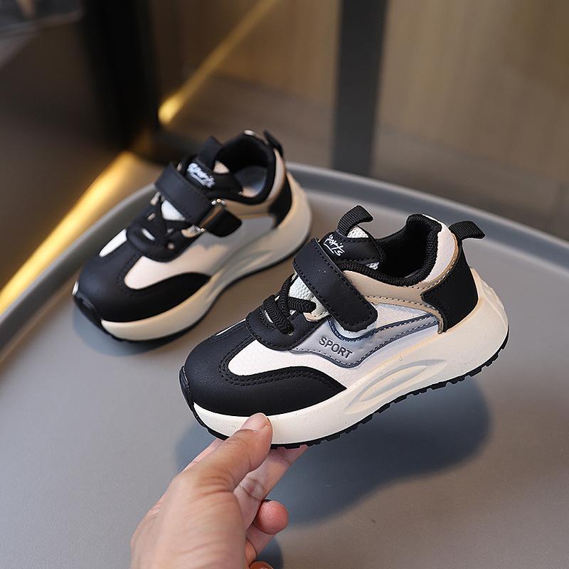 Children's sports shoes 2025 spring and autumn boys solid-soled running shoes lightweight girls soft-soled casual shoes baby shoes