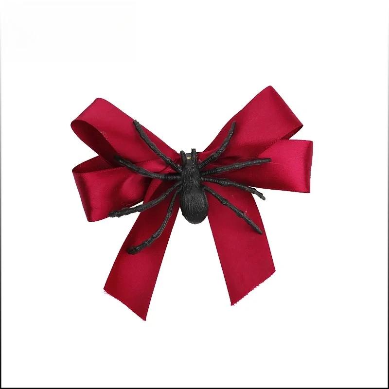 1-6PCS Halloween Spider Bow Hair Clips New Spider Theme Hair Accessories for Cosplay Costume Party Dress Up Festival Daily Wear