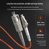 netLINK SC-LC Multimode Duplex Fiber Optic Patch Cable
